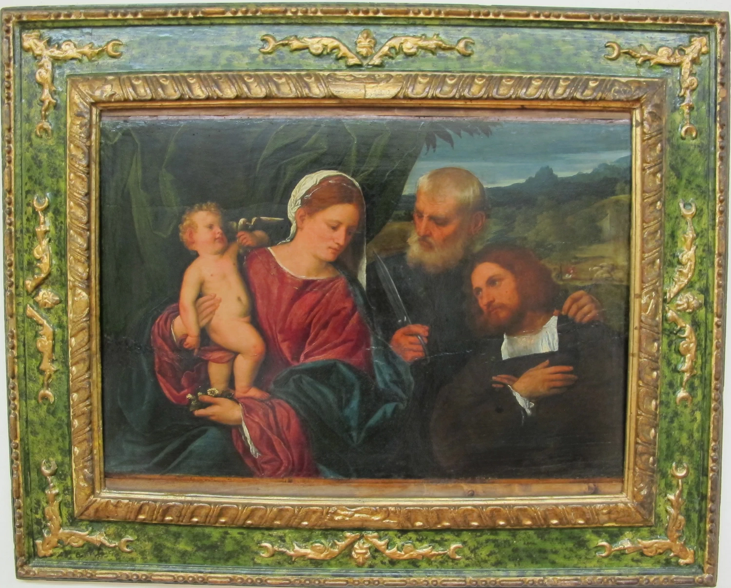 Sacra conversazione con sant'Omobono e donatore